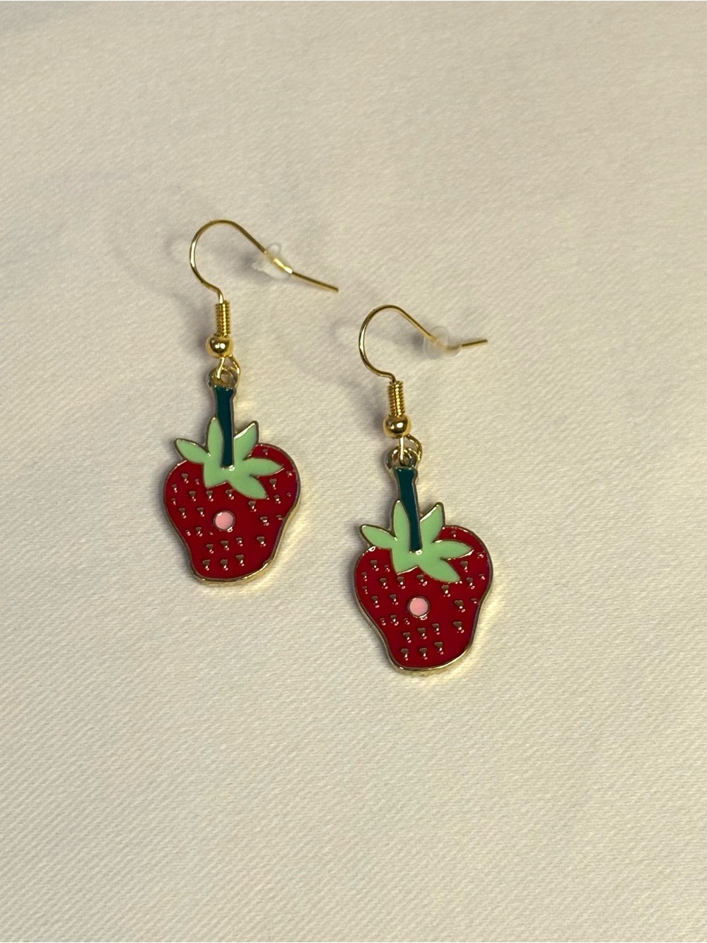 Handmade "The Very Hungry Caterpillar"
Strawberry Earrings